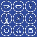 Icon setÃ¢â¬â food and drink (Vector)